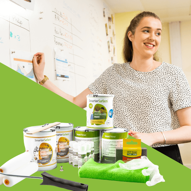 Magnetic Whiteboard Paint White | Marker Board Wall Paint