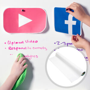 Magnetic whiteboard wallpaper