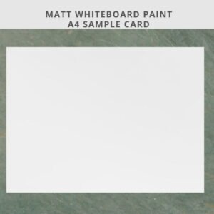 Matt Whiteboard Paint-A4 sample card