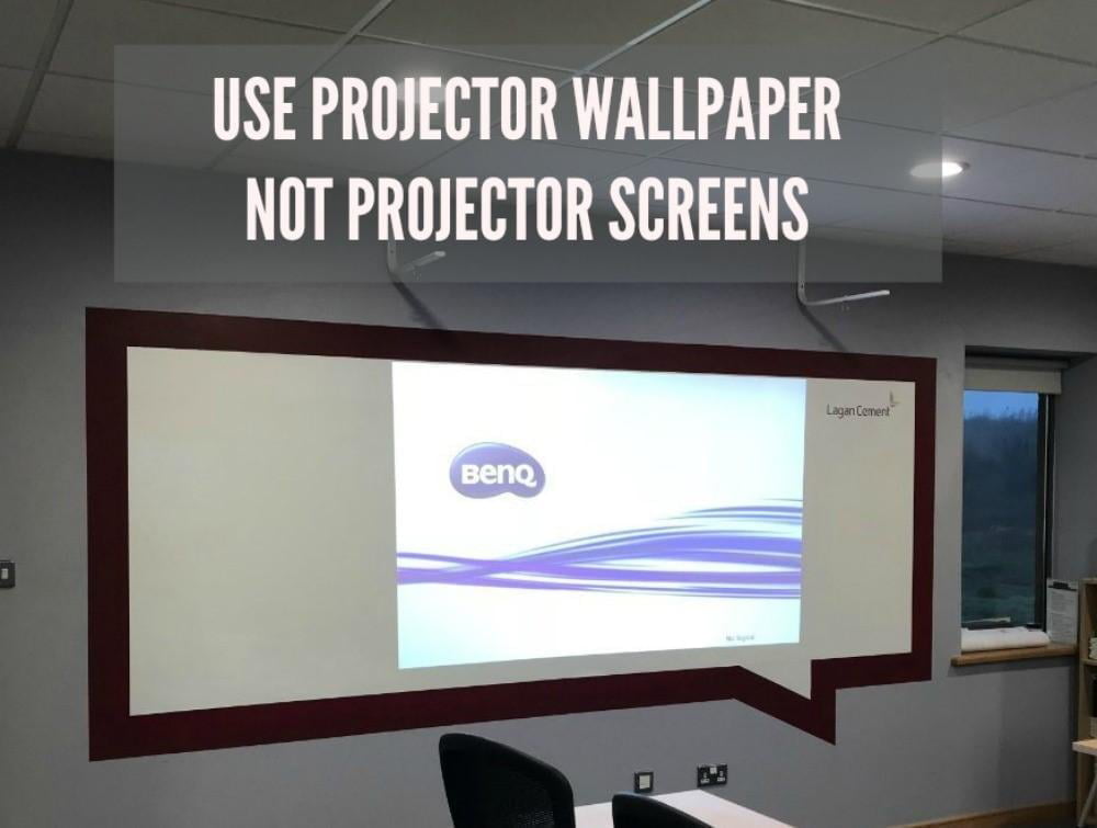 Use Smarter Surfaces projector wallpaper not screens