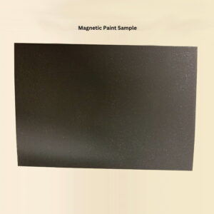 Magnetic paint sample