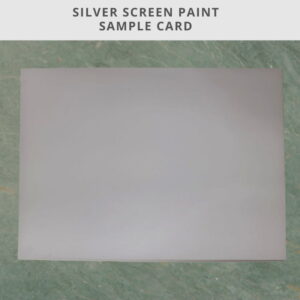 Silver Screen Projection Paint Sample A4 Card